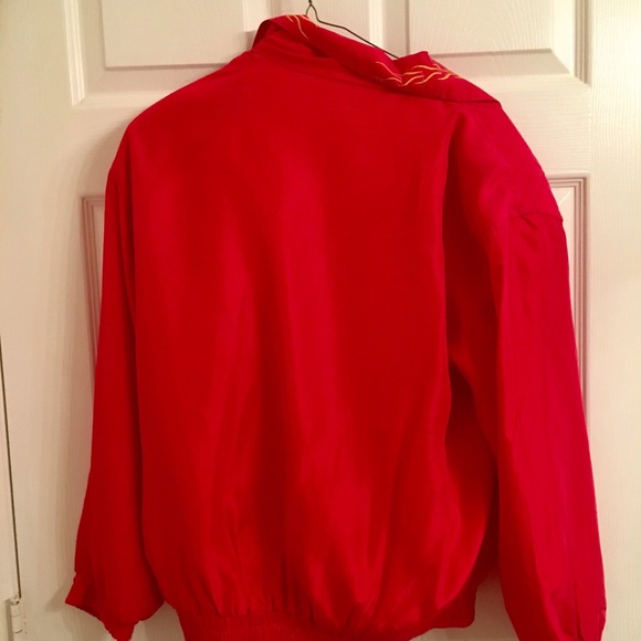 Silk Tracksuit Windbreaker pants sweatsuit vintag - Picture 3 of 6